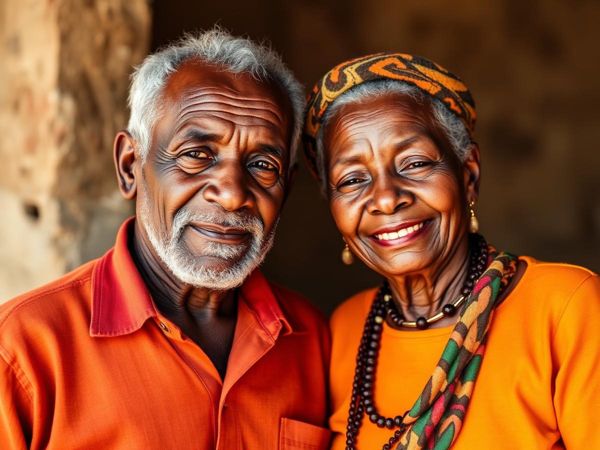 Kenyan community elders supporting one another